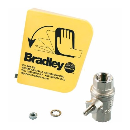 Bradley Bradley S45-122 1/2" Ball Valve/Plastic Handle Prepack S45-122